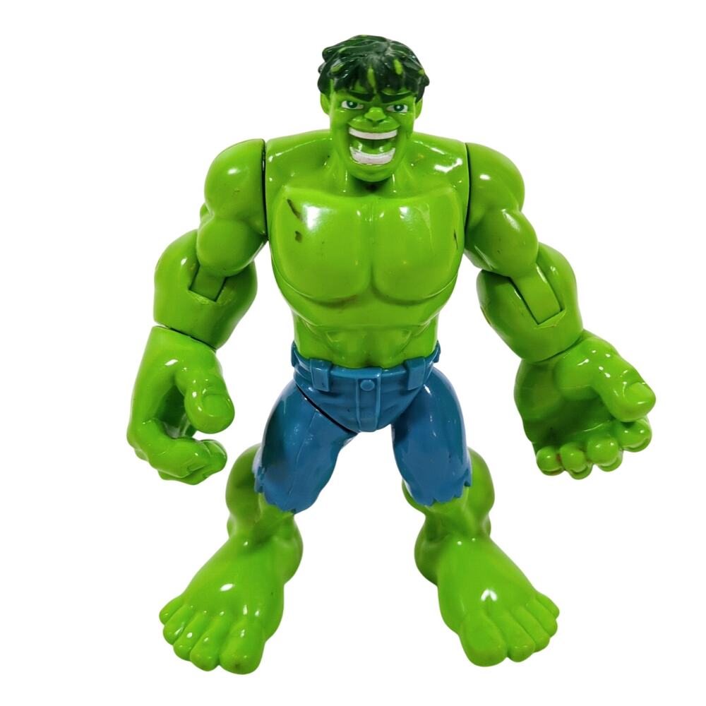 Marvel Superhero Adventures Hulk Action Figure 5.5" 2012 Hasbro Green Blue Pants
